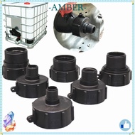 AMBER IBC Tank Adapter, IBC S60 IBC Ton Barrel Connector,  Plastic Fitting Fine Thread Hose Connecto