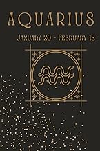 Aquarius: Zodiac Notebook | Astrology Journal | Aquarius Zodiac Book | 120 Lined Pages | Aquarius Gift