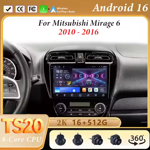 Android Mitsubishi Mirage 6 Attrage Radio Android16 For Mitsubishi Mirage 6 Attrage 2012-2018 Car Ra