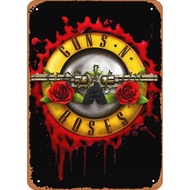 Guns N Roses Guns N Roses Metal Tin Sign Poster Vintage Art Wall Decor 12 x 8 inch