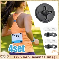 4pcs Race Bib Button Bib Button Chest Number Bib Button Chest Number Running Competition