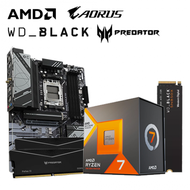 【重磅價】AMD【8核】Ryzen7 7800X3D+技嘉 B650 EAGLE AX+Acer Predator Pallas II DDR5-6000 16G*2(黑)+WD_BLACK SN850X 1TB