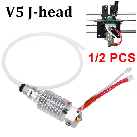 3D Printer 12V V5 j-head Hotend Extruder Kit Heater Hotend Printer Parts for Anycubic I3 Mega Printe