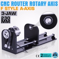 CNC Router Rotary Axis 80mm 3-Jaw Spiral Chuck CNC Router Axis Measuring for CO2 Laser Engraving Cut
