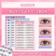【BUY 1 GET 1=2BOX】KUESICR Super Sticky False Eyelashes Glue-free False Eyelashes BQI Cluster Eyelash