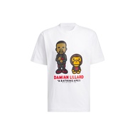 Adidas x BAPE Dame 9 T Shirt Mens White JF1155