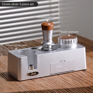 BINCOO Coffee Tamper Base Set Espresso Machine Handle Tamper Base Dose Dispenser Tamper Hammer Set C