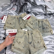 KU - Women's stretch Jean shorts with box Code 17