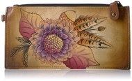 Anna by Anuschka Women's Hand Painted Genuine Leather Organizer Wallet