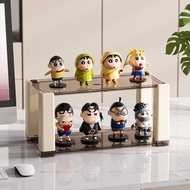 Rak Meja Pameran Double Layer Storage Rack Organizer Stationery Markers Desk Display Box Notes Study