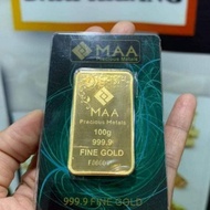 100 GRAM GOLD BAR MAA ORO DESIGN HARGA SEMASA - HARGA EMAS DARI KILANG EMAS- EMAS 999 DAN EMAS 916 SAHAJA