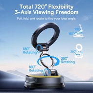 Baseus VC2 Flex Magnetic Car Mount Suction Cup Version with 35N Powerful Magnets 360° Swivel Base Wi