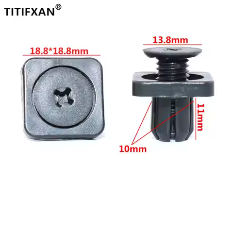 Car Chassis Engine Guard Square Screw Fastener Clip For Honda CRV Civic XRV City Vezel Spirior ELYSI