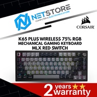 CORSAIR K65 PLUS WIRELESS 75% RGB MECHANICAL GAMING KEYBOARD MLX RED SWITCH - CH-91D401L-NA