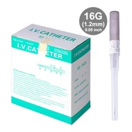 -A50pcs IV Cannula Pen Type สายสวนฉีดเข้าเส้นเลือดดำ20G 22G 24G 26G ซัพพลายเออร์สัตวแพทย์