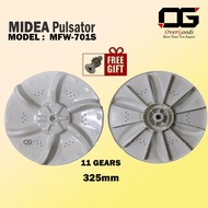 32.5cm MFW-701S / MFW-751S / MFW-707PS Midea Pulsator Mesin Basuh / Pinggan Mesin Basuh Midea pingga