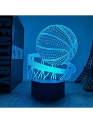 3d視覺夜燈具觸控開關和7種顏色變換效果,是向家人和朋友送情人節禮物的完美選擇