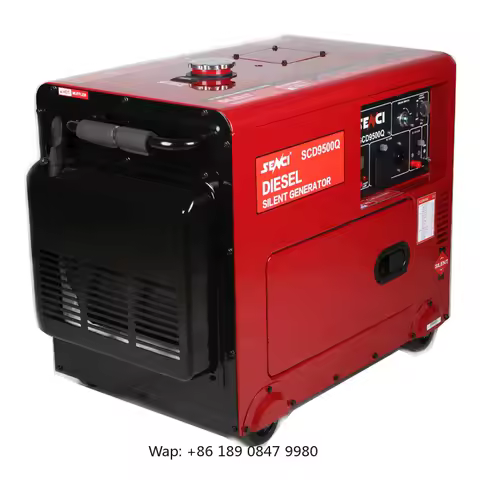 【Hot】High Quality 6kw 7KVA 10kw 20kw Silent Air Cooled Diesel Generator Set with Electric Start