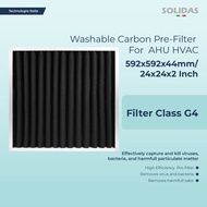 Solidas - Washable Pre-Filter Carbon AHU HVAC Class G4 - 592x5924x46 mm