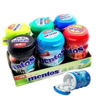 【SG TESCO】Mentos Sugar Free Gum56g*3Bottle/6Bottle of Fresh Fruit Exceptionally Strong Mint Can Mix 