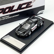 King Model 1: 64 enzo enzo Police Car Alloy Open Cover Car Model High-End Collection Ornaments