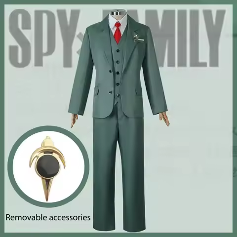 Anime Spy family Loid Forger Cosplay Uniform Costume Men's Suit Tie and White Shirt