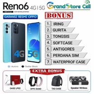 OPPO RENO 6 RENO6 RAM 8/128GB | RENO6 5G RAM 8/128 GARANSI RESMI OPPO - RENO6 4G BLACK, No BONUS