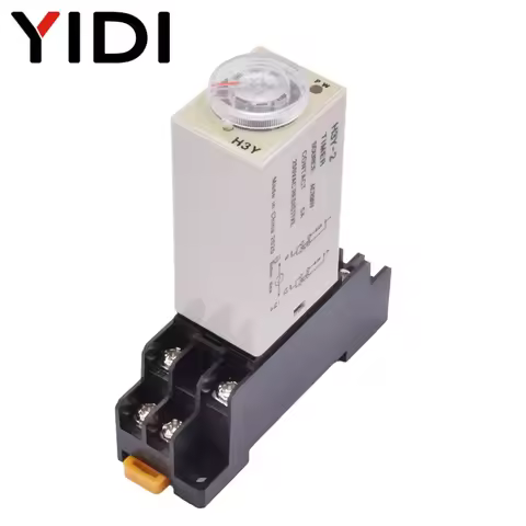 1 Set H3Y-2 DPDT Delay Timer Time Relay DC 12V AC 220V 0-30 0-60 Second/Minute Adjustable 8 Pin Timi
