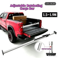 Heavy Duty Ratcheting Cargo Bar Secure Lock 4x4 Truck Bed Pickup