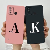 For Tecno Spark 6 Go Cute Initial Letters Lens Protective Shockproof Case Spark GO (2020) Spark 6Go 