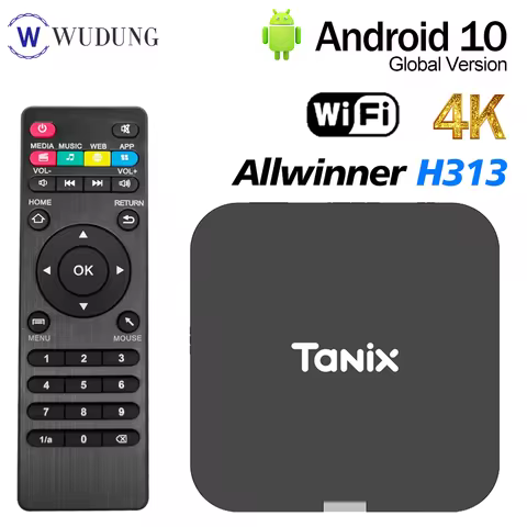 New Tanix TX1 Mini Android 10 Allwinner H313 Smart TV Box 2.4G Wifi 4K HD Set Top Box Media Player 1
