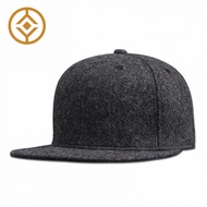 【In Stock】Man Plus Size Fitted Baseball Cap Big Size Hip Hop Wool Hat Back Closed Large Size Felt Sn