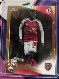 topps chrome ucl 歐聯 阿仙奴 arsenal eberechi eze 金 限50