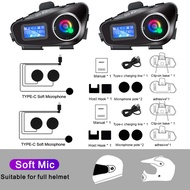 Q58 Max หมวกกันน็อครถจักรยานยนต์ Bluetooth Intercom IP65 กันน้ํา Intercom ะยะทาง 500 เมตร Multi-ฉากผ
