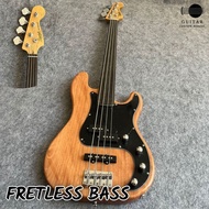 GCM Custom Made Fretless Electric Bass Guitar Custom Maniac (Oversea Ready Stock)