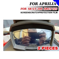 For Aprilia SR GT 200 SRGT125 SRGT200 Motorcycle Accessories Screen Protector Instrument Film Scrat