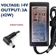 42W 14V 3A 6.5*4.4mm Samsung 520B300B C23A550 C23A550U S19A100 S19A100N SyncMaster B23B550  B23B550V