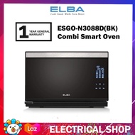 ELBA 30L Combi Smart Oven ESGO-N3088D(BK) Rapidheat Steam Technology 8 Preset Program and 10 Auto Me