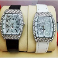 Frank Muller lawyer influencer belt Retro square dial watch niche design small square woman