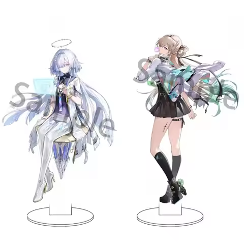 New Wuthering Waves Character Stand Lynai Moring Cute Cartoon Anime Acrylic Game Desk Ornament Frien
