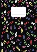 Paperclip Design | A4 Math Jotter | 110 Pages | 7mm Square Ruled | 7mm Graph Paper: Squared Paper | 