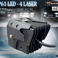 Lampu Tembak Led Laser P61 AES Demon Eye Merah High Beam Putih-Kuning