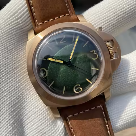 STEELDIVE Men Pilot Watch CuSn8 Bronze Automatic Mechanical Wristwatch Diver 1000m Waterproof C3 Lum
