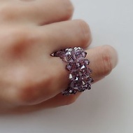格子 格紋 串珠戒指, 施華洛世奇元素