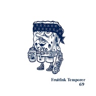 Semi-permanent temporary tattoo stickers 69 spongebob motif - kingtattoostore