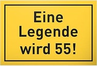 DankeDir! Legende wird 55 - Sign 30 x 20 cm - Gift Idea Party Decoration Birthday Decoration Birthda