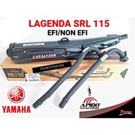 Apido Yamaha Lagenda 110 Lagenda115 Fuel Injection SRL110 SRL115 Fi Exhaust Pipe Muffler Standard Open Racing