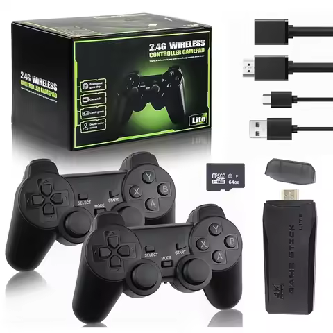 M8 Retro Game-Stick Revisit Classic Games with 9 Emulators 20,000+ Games Wireless Controller for TV 
