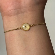 Signature initial bracelet | Anti-Rust | Personalized initial bracelet | Choose Your Color & Initial