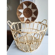 Rattan clothes basket storage rattan basket laundry basket